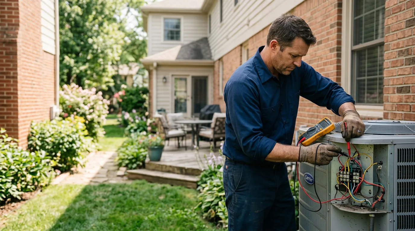 HVAC technician working near Newcastle, OK